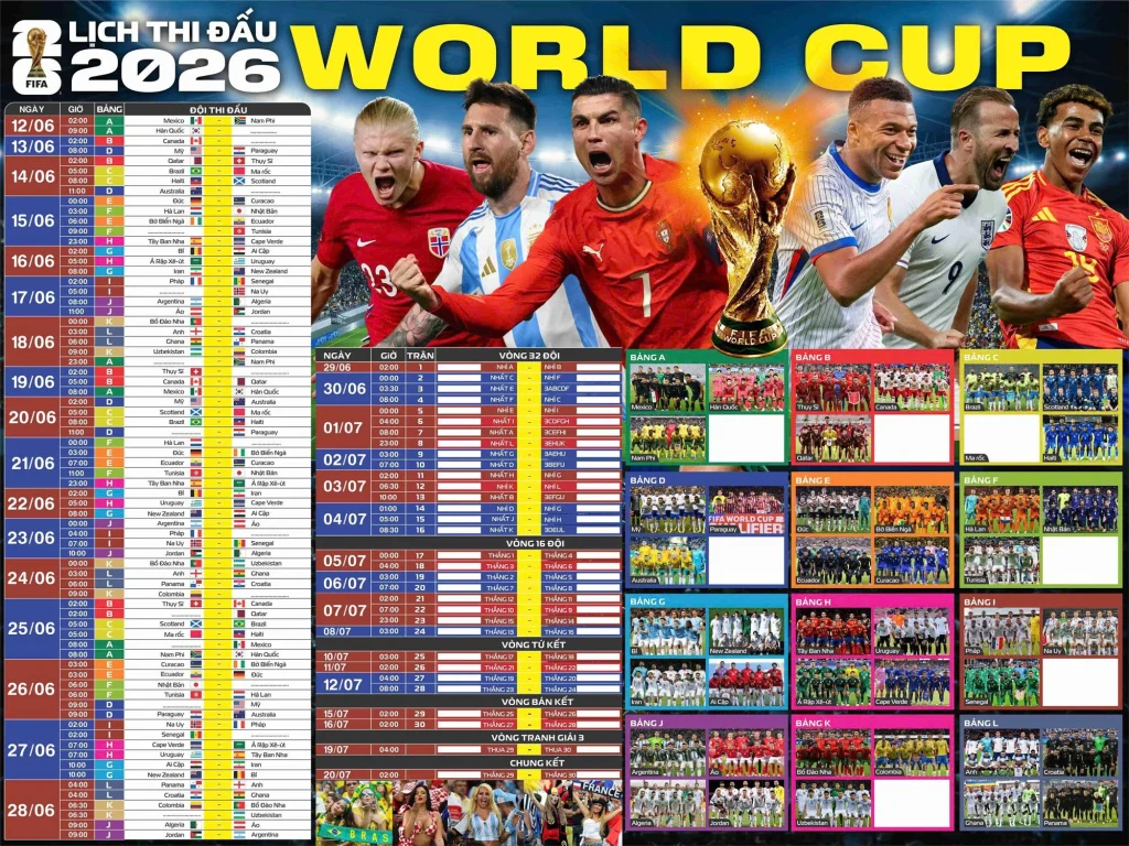 World Cup 2026 | Lịch thi đấu, Thể thức mới và Cơ hội vàng cho các đội tuyển | Thể thao OK9 1 World Cup 2026 | Lịch thi đấu, Thể thức mới và Cơ hội vàng cho các đội tuyển | Thể thao OK9